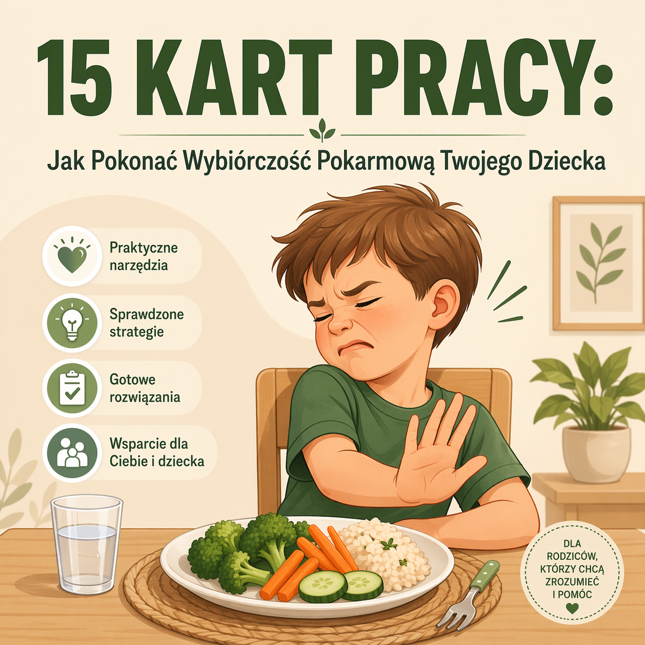 15 KART PRACY: Jak Pokonać Wybiórczość Pokarmową Twojego Dziecka
