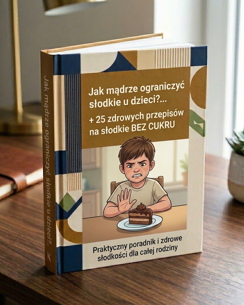 E-BOOK: Jak mądrze ograniczyć słodkie u dzieci? + 25 zdrowych przepisów na słodkie BEZ CUKRU